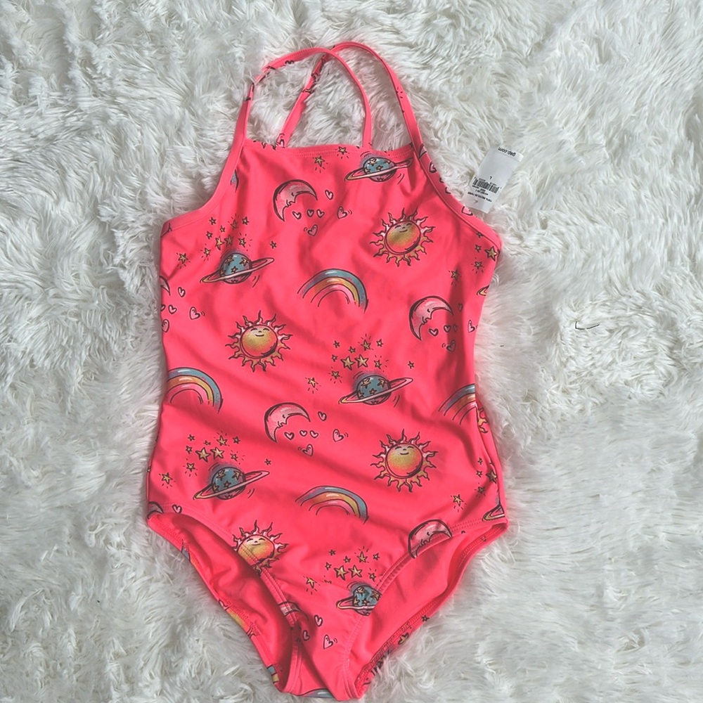 NWT Gap Kids Strappy Back Girls Bathing Suit